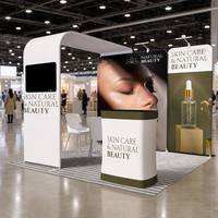 Profilé en aluminium modulaire 3*3m 10*10ft pour équipement de salon professionnel, stand d'exposition, boîte lumineuse, présentoir, stand d'exposition