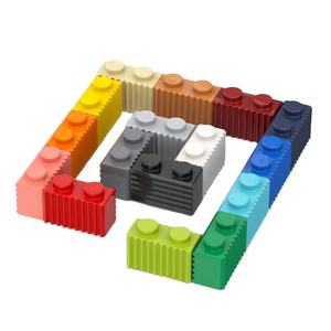 0,1 kg/146 pièces Pièces n° 2877 1*2 avec grille Brique cannelée Blocs de construction Petites particules Jouets en plastique Accessoires de bricolage - Product Image 1