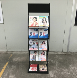 Nhà Máy Trực Tiếp Tùy Chỉnh Kim Loại Hiển Thị Đứng Sáng Tạo Có Thể Gập Lại Sàn Kệ Cho Quảng Cáo Tạp Chí Siêu Thị Giá OEM ODM Hỗ Trợ - Product Image 3