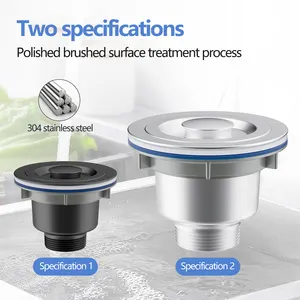 110 Sewer Pipe Head Sink Strainer Wash Basin Drainage Device Drains Accessory Kitchen Gadget Waste Drainer Waste Screen Basket