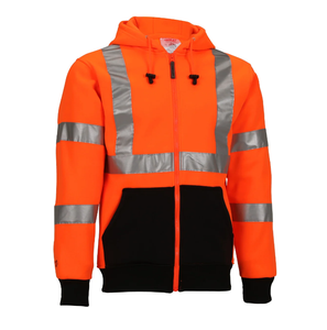 Felpa con Cappuccio Riflettente ad Alta Visibilità per Uomo, Giacca di Sicurezza con Logo Personalizzato, ANSI Classe <span class=keywords><strong>3</strong></span>, Colori Fluorescenti - Product Image 6
