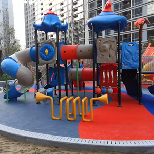 Jardin extérieur pas cher petite aire de jeux extérieure avec toboggan tous temps pour les espaces ouverts - Product Image 5