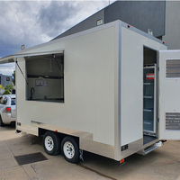 3m Bus Scooter Food Cart Fast Food Caravan Mini Food Trailer à vendre