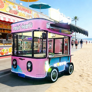 2026 Custom Mobile Food <b>Trailer</b> Fully Equipped Stainless Steel Food Cart for BBQ Pizza Coffee Ice Cream - Product Image 1