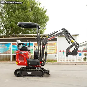 Großhandel China 1 Tonne 1,2 Tonnen 800 kg Minibagger zu verkaufen Raupenbagger günstig Minibagger Bagger mit Mini-Rad