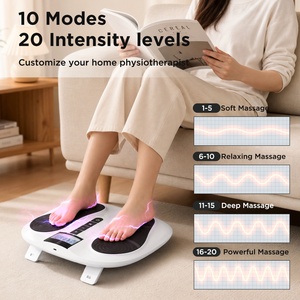 เครื่องนวดเท้า EMS สำหรับโรคเส้นประสาทเสื่อม เครื่องกระตุ้นกล้ามเนื้อ TENS เครื่องกระตุ้นการไหลเวียนโลหิตที่เท้าเพื่อบรรเทา<span class=keywords><strong>อาการ</strong></span>ปวด - Product Image 4