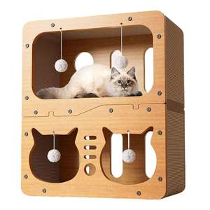 Commercio all'ingrosso su misura mobili in legno stile esterno casa del gatto Pet per gatti criceti cani conigli con motivo animale - Product Image 3