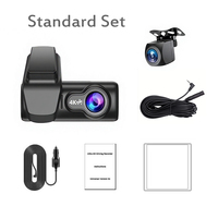 Perekam Data Acara Otomatis CPT 4K+2K, Monitor Parkir 24 Jam, Kamera Lensa Ganda Depan/Belakang di Dalam Dasbor, Mendukung Kartu 256G HDR