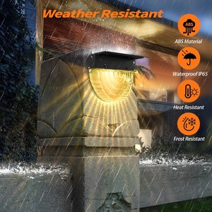 Luces Solares para Cercas Exteriores, 10 Colores Cambiables, LED 5050, Lámpara Impermeable para Escaleras, Luz Solar para Terraza, Patio y Camino - Product Image 1