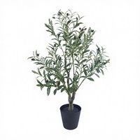 Arbre d'olivier artificiel en pot, plante en plastique, taille personnalisable, décoration extérieure et intérieure, aménagement paysager