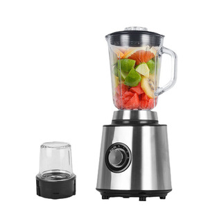Licuadora de Acero Inoxidable de 12000 RPM con Doble Cuchilla, Procesador de Alimentos Eléctrico con Vaso para Preparar Smoothies de Frutas - Product Image 1