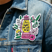 Patch brodé religieux personnalisé, vente en gros de patchs brodés, faible MOQ, patch brodé chrétien pour la décoration religieuse