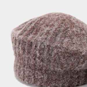 Béret Automne Hiver Femme Vintage Peintre Citrouille Laine Chaud Tendance Japonais - Product Image 6