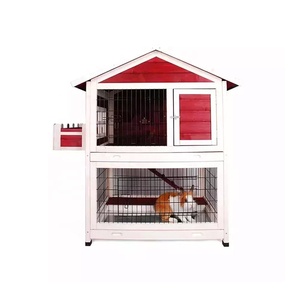 Techo impermeable al aire libre para jaula <span class=keywords><strong>de</strong></span> <span class=keywords><strong>conejos</strong></span> <span class=keywords><strong>de</strong></span> madera con material ambiental con maceta <span class=keywords><strong>de</strong></span> flores para la venta - Product Image 1