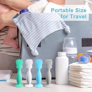 Baby pannolino crema spatola Butt Paste spatola pannolino crema applicatore bambino morbido Silicone flessibile pannolino Rash Cream pennello spatola - Product Image 5