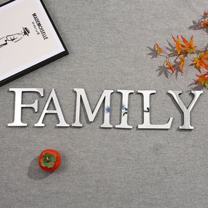 Acrylic Alphanumeric <b>Number</b> Front Letter 3D Wall Sticker Birthday Wedding Party Decoration EVA Silver Wall <b>Poster</b> 15CM - Product Image 5
