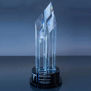 Crystal <b>Trophy</b> Laser <b>Engraved</b> 26-30cm Durable For Awards Events Gifts - Product Image 4