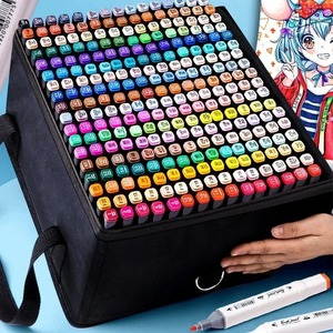 Marqueurs permanents de couleur en option (30/60/168) pour l'art, le <span class=keywords><strong>manga</strong></span>, le dessin et le croquis – Stylo pinceau artistique de Chine - Product Image 1