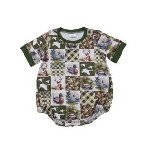 ชุดรอมเปอร์เด็กผู้หญิงลายพราง RTS Hunting ผ้าฝ้ายผสมสแปนเด็กซ์ 95% น้ำหนัก 200-220 กรัม พิมพ์ลายสกรีน ชุดบอดี้สูทเด็กแรกเกิดลำลอง - Product Image 1