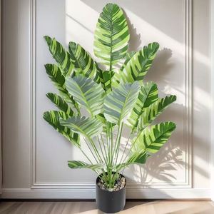 Plantes artificielles vertes tendance <span class=keywords><strong>pour</strong></span> salon, grandes décorations végétales, hollies simulées, arbres simulés, plantes vertes artificielles - Product Image 2