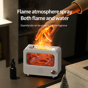 Machine à bruit blanc, Veilleuse 3D effet flamme, Diffuseur d'arômes, Décoration d'intérieur, Enceinte Bluetooth, Machine à parfum, Machine sonore d'aromathérapie - Product Image 3