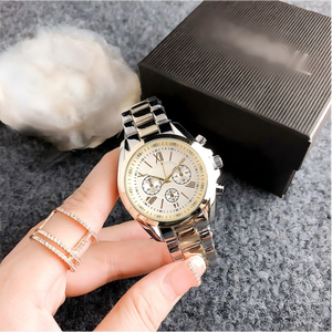<span class=keywords><strong>Reloj</strong></span> de Cuarzo Elegante <span class=keywords><strong>para</strong></span> <span class=keywords><strong>Mujer</strong></span>, Estilo Ginebra, Correa de Aleación, Compacto, con Tres Esferas y Seis Agujas Decorativas - Product Image 6