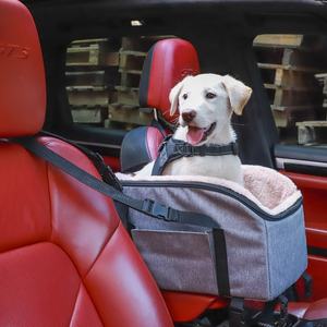 Housse de siège arrière personnalisée pour animaux de compagnie, étanche, portable, de voyage, pour petit chien, <span class=keywords><strong>rehausseur</strong></span> de voiture, accoudoir central, console centrale, siège avec ceinture - Product Image 2