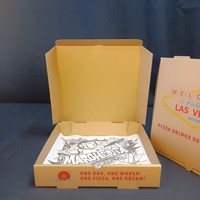 Scatola per Pizza in Cartone Ondulato da 2mm SP3206 di Alta Qualità, Personalizzabile con Logo Progettato in Fabbrica, Multi-misura per Imballaggio Alimentare