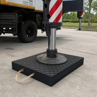 Plaques flottantes UHMWPE pour grue, stabilisation de charges lourdes, protection du sol, pour l'installation d'éoliennes, la construction et l'exploitation minière