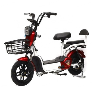 Factory Wholesale Electric Scooter 14 Inch 350W Adult Electric <b>Bicycle</b> 48V12Ah Rechargeable Lead-acid Battery Electric Bike - Product Image 6