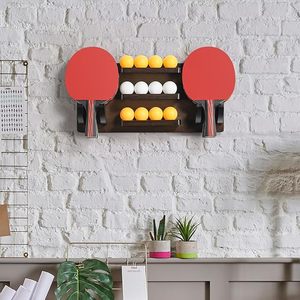 Supporto da Parete per Racchette da <span class=keywords><strong>Ping</strong></span> <span class=keywords><strong>Pong</strong></span>, Espositore in Legno per Racchette da Tennis da Tavolo, Organizzatore per Accessori da <span class=keywords><strong>Ping</strong></span> <span class=keywords><strong>Pong</strong></span> - Product Image 2