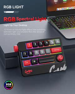 Clavier mécanique portable MKESPN K809 avec joystick, clavier de jeu programmable filaire USB Type-C RGB à commutation à chaud pour ordinateur de bureau - Product Image 3