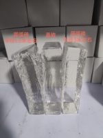 Kaca Seni Desain Baru Bata Padat Dekorasi Frosted untuk Karya Seni Grosir Blok Kristal dengan Tekstur Kustom
