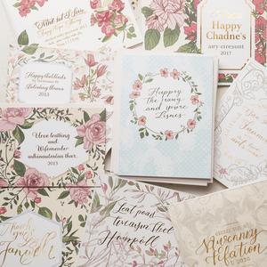 定制哑光艺术纸名片完美装订硬封面，数码印刷设计，用于珠宝问候 - Product Image 2