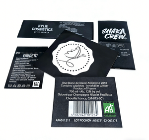 <span class=keywords><strong>Etiquetas</strong></span> de Ropa <span class=keywords><strong>para</strong></span> Chaquetas de Exterior, Resistentes al Desgaste, de Poliéster, Resistentes a la Abrasión, Lavables, Cortadas con Láser, Ecológicas, Reutilizables - Product Image 3