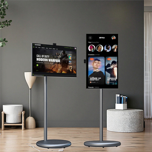 Televisor Móvil Inteligente LED de 27 Pulgadas de Fábrica, HDTV, 128 GB, 9000 mAh, Sistema Android 13, Pantalla Publicitaria Interactiva Portátil con Ruedas LE - Product Image 1