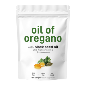 Complément alimentaire pour les marchés américains, européens et africains : <span class=keywords><strong>Huile</strong></span> <span class=keywords><strong>d</strong></span>'<span class=keywords><strong>origan</strong></span> avec <span class=keywords><strong>huile</strong></span> de nigelle, soutien immunitaire quotidien pour adultes - Product Image 1