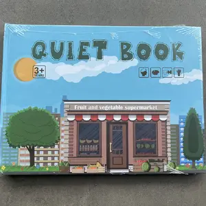 Interaktive Spielzeuge beschäftigt Buch Montessori-Vorschulen-Lernen Bildung Lernfähigkeiten entwickeln ruhiges Buch für Kleinkinder Kinder