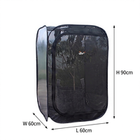 Maisonnette Portable et Respirante pour Petits Animaux, en Polyester Zippé, Idéale pour Insectes, Reptiles, Papillons - Utilisation Intérieure et Extérieure