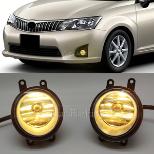 Xe <span class=keywords><strong>LED</strong></span> Sương Mù Ánh Sáng Cho Toyota Axio 2013 2014 2015 <span class=keywords><strong>Halogen</strong></span> Với Dây Chuyển Khai Thác Kit Thiên Thần Mắt Sương Mù Đèn Bìa - Product Image 6