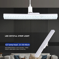 Ampoule LED Bande Lumineuse Super Lumineuse Blanc Froid E27 30CM 15W AC Plastique Vis Plafonnier Domestique Haute Puissance Longue Ampoule Cristal