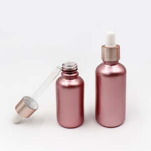 Magnifiques flacons compte-gouttes en verre rose doré de 15 ml, 30 ml, 50 ml, 100 ml, emballages cosmétiques, flacons pour huiles essentielles - Product Image 3