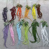 Plantes artificielles à longues tiges très vendues pour mariage, amarante décorative en plastique pour arrangements floraux de mariage, de fête et de maison