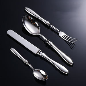 Ensemble de couverts en acier inoxydable 304 pour restaurant <span class=keywords><strong>à</strong></span> la maison, couverts, couteau <span class=keywords><strong>à</strong></span> salade, fourchette, cuillère <span class=keywords><strong>à</strong></span> thé, poli miroir - Product Image 1