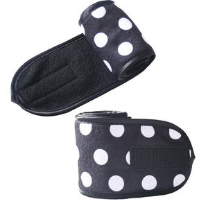 Diademas de baño facial de spa ajustables ultra suaves con logotipo personalizado Terry Cloth Stretch Makeup Wrap Face para lavar la ducha - Product Image 6