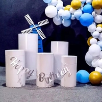 Table à gâteau cylindrique en fer blanc, très demandée, pour la décoration d'événements, mariages, baby showers et fournitures de fête