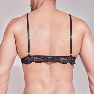 <span class=keywords><strong>Nouvelle</strong></span> mode, dentelle sexy, respirante, sous-vêtements pour hommes, soutien-gorge et culotte sexy <span class=keywords><strong>gay</strong></span>, respectueux de la peau, érotique, taille basse, nylon - Product Image 3