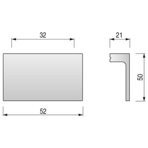 Manche extra-long Longo. Finition chromée. Choisissez la distance entre les centres. Distance 32 - Product Image 2