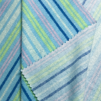 Peignoirs et sacs de bain en tissu éponge floral 100 % polyester, respirant et doux pour la peau, 180 g/m², résistant à l'abrasion et anti-boulochage
