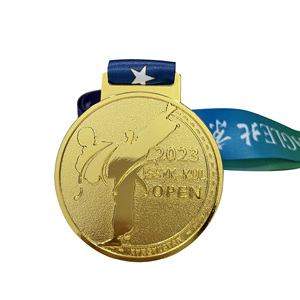 Médaille d'ébauches de sports d'arts martiaux en métal 3D prix d'<span class=keywords><strong>or</strong></span> Taekwondo karaté judo personnalisé en gros pas cher - Product Image 2
